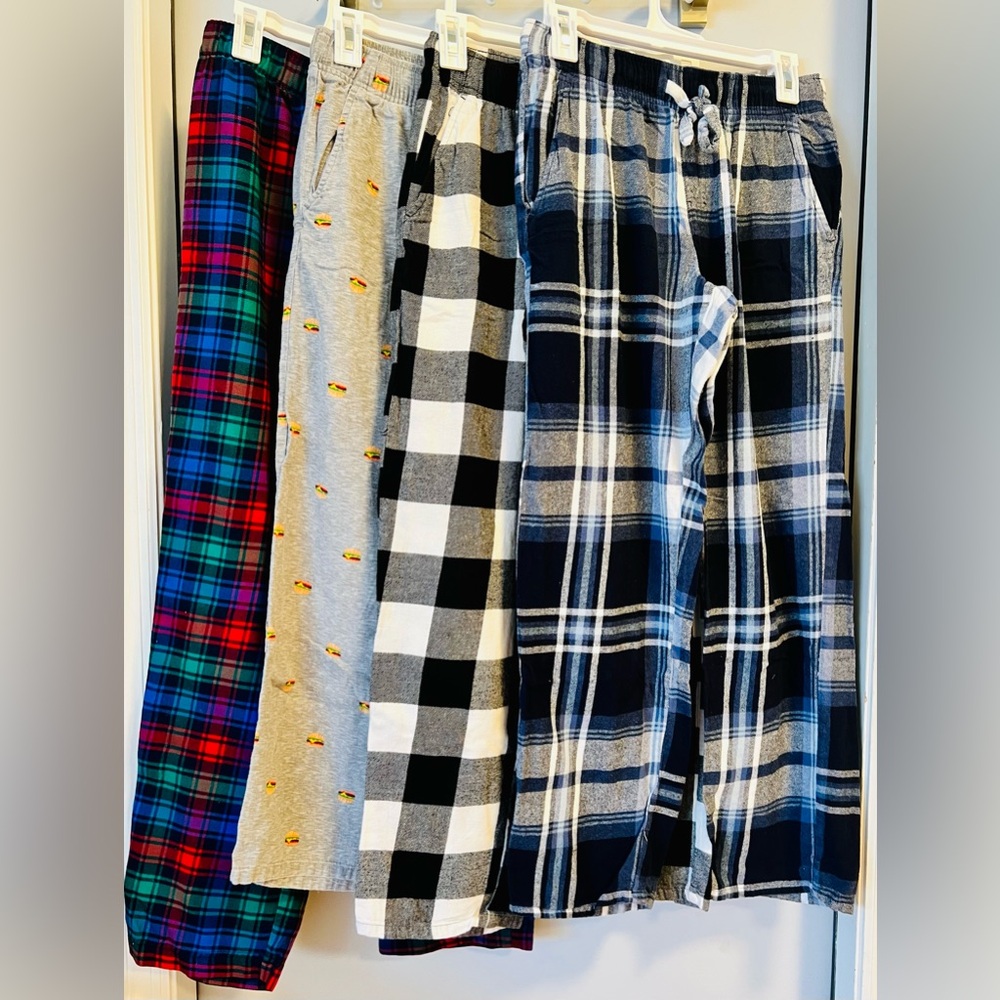 Flannel Pajama Pants|Bottoms (lot of 4)